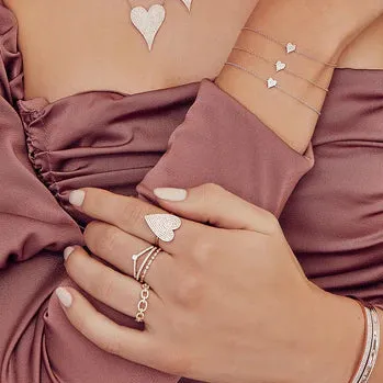 0.08ctw Diamond Band Ring, 14K Rose Gold