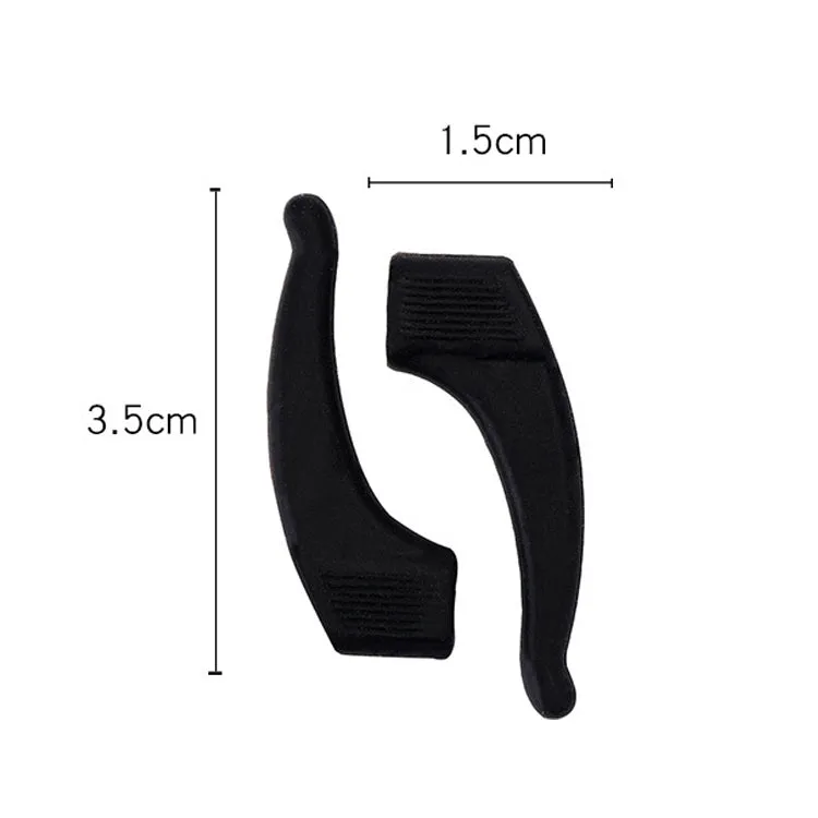10 Pairs Glasses Non-slip Cover Ear Support Glasses Foot Silicone Non-slip Sleeve(Pink)