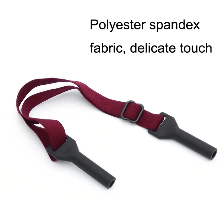 10pcs Short Style Glasses Non-Slip Rope Adjustable Elastic Sports Legs Anti-Drop Fixed Strap(Rose Red)