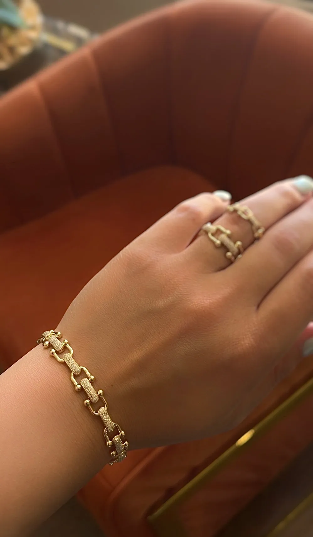 1.32CT Yellow Gold Diamond Bracelet