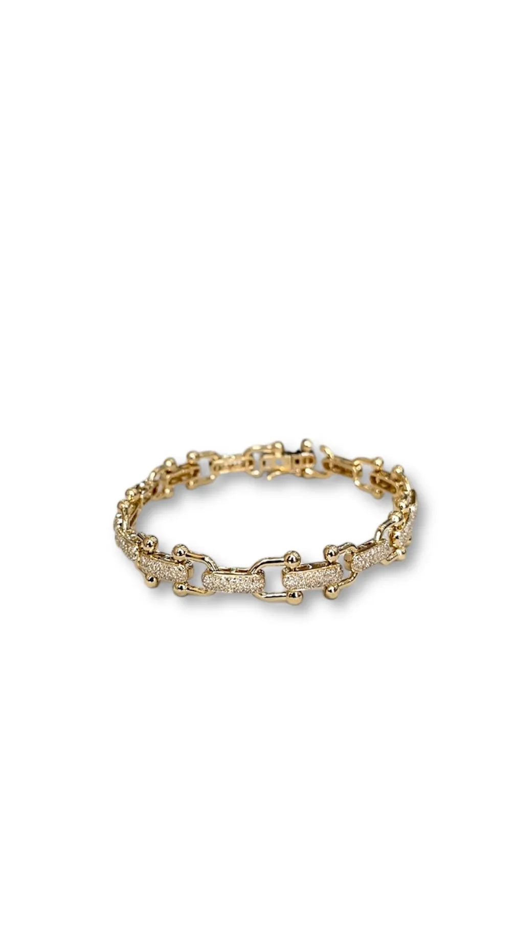 1.32CT Yellow Gold Diamond Bracelet