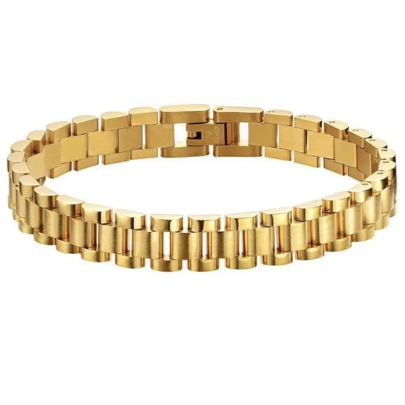 18K Gold-Filled Watchband Bracelet