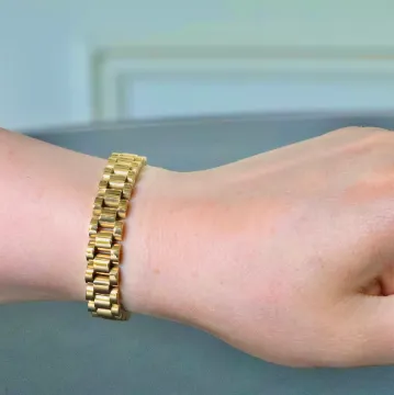 18K Gold-Filled Watchband Bracelet