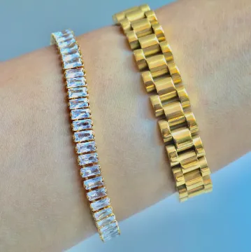 18K Gold-Filled Watchband Bracelet
