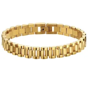 18K Gold-Filled Watchband Bracelet