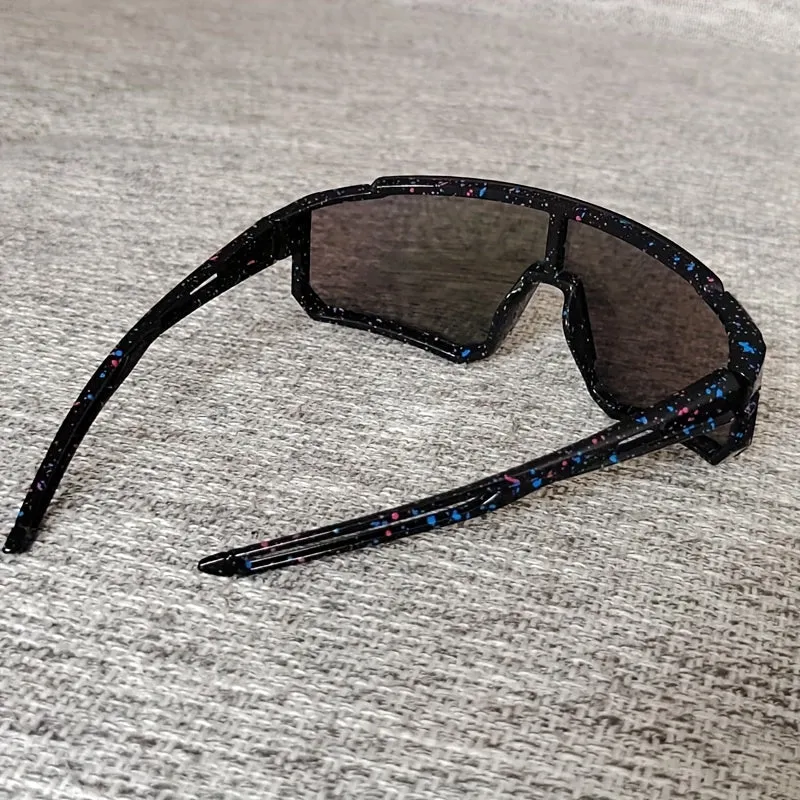 1pc Futuristic UV Cycling Glasses Trendy Boys Large Frame