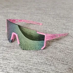 1pc Futuristic UV Cycling Glasses Trendy Boys Large Frame