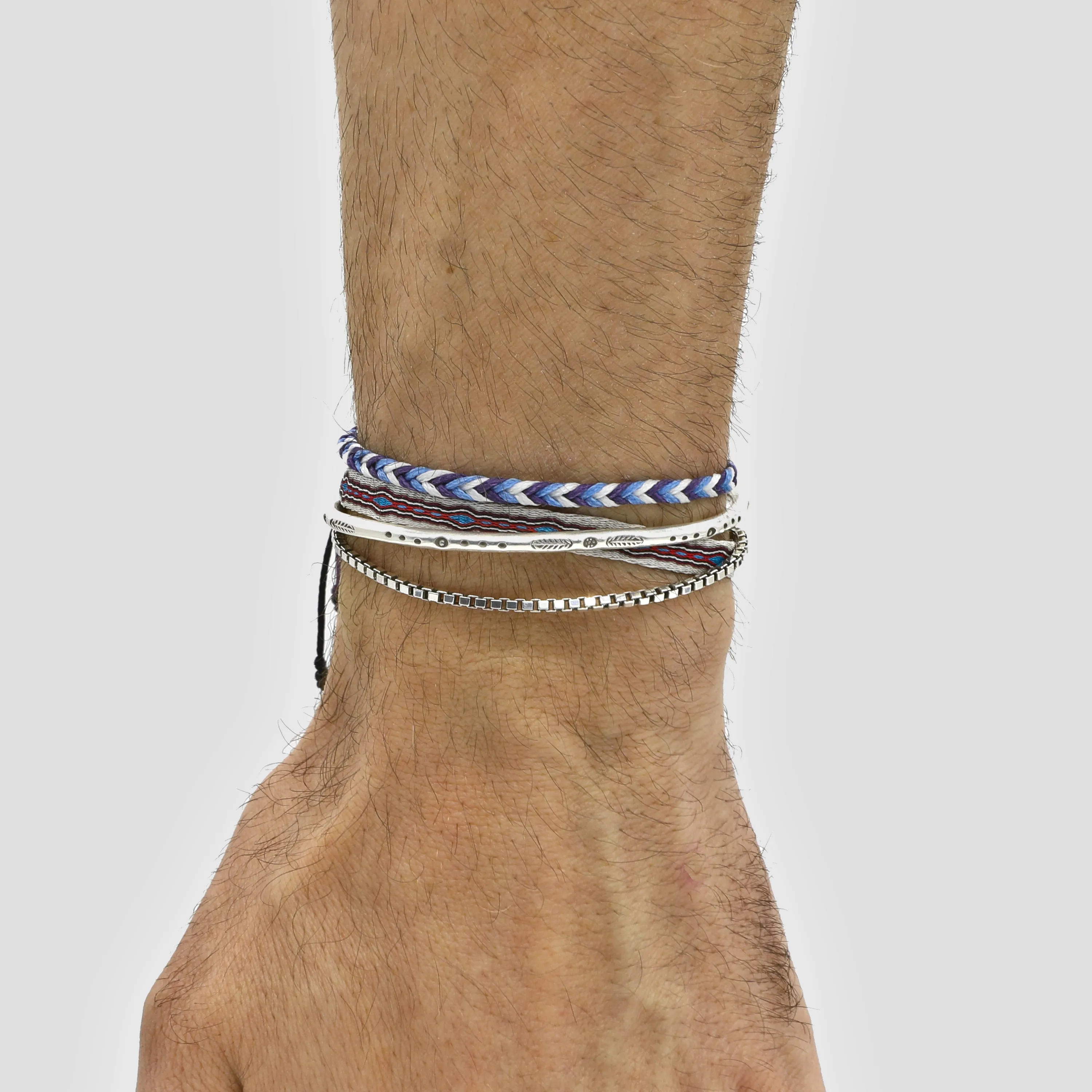 2.5mm Sterling Silver Box Chain Bracelet