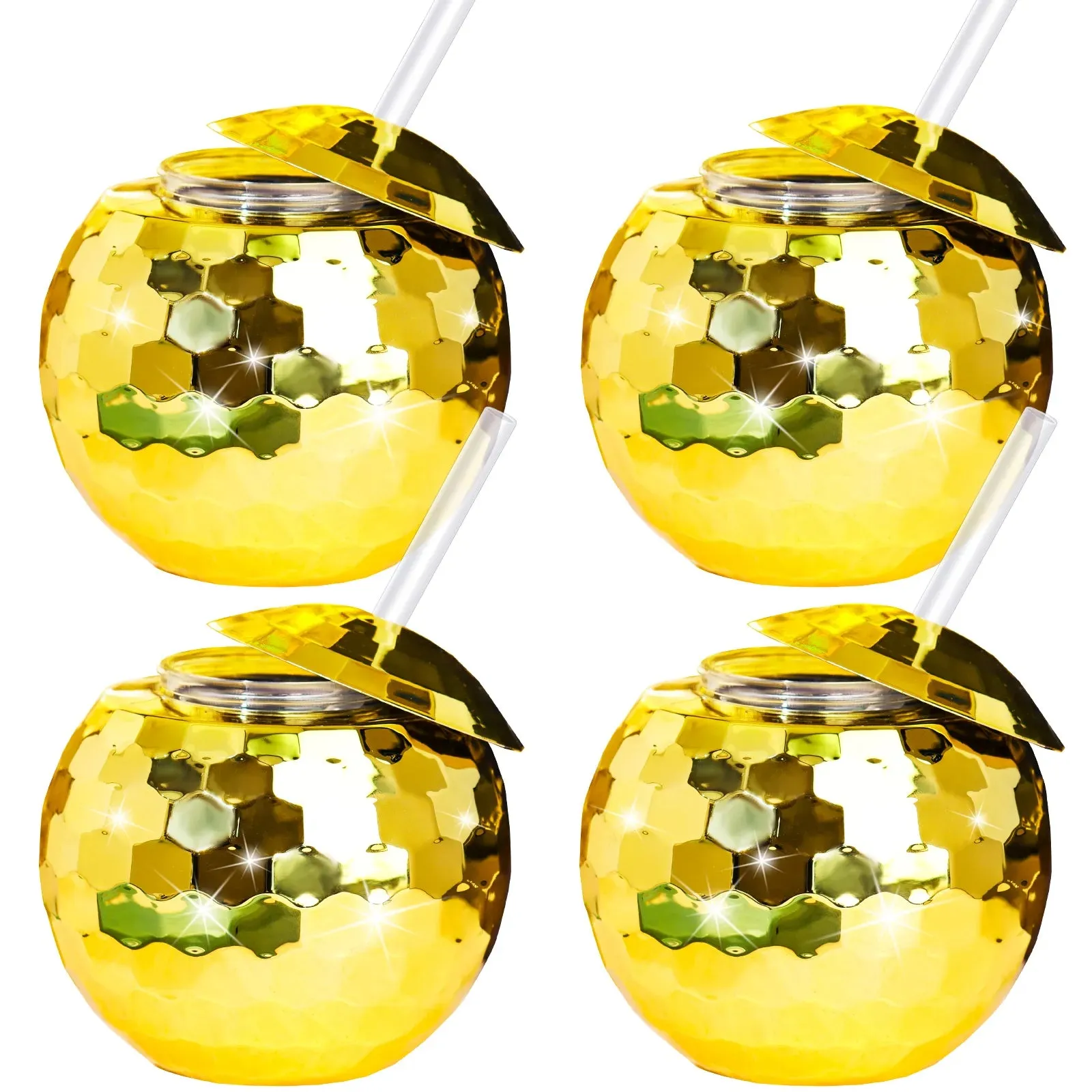 4 Disco Ball Cocktail Cups
