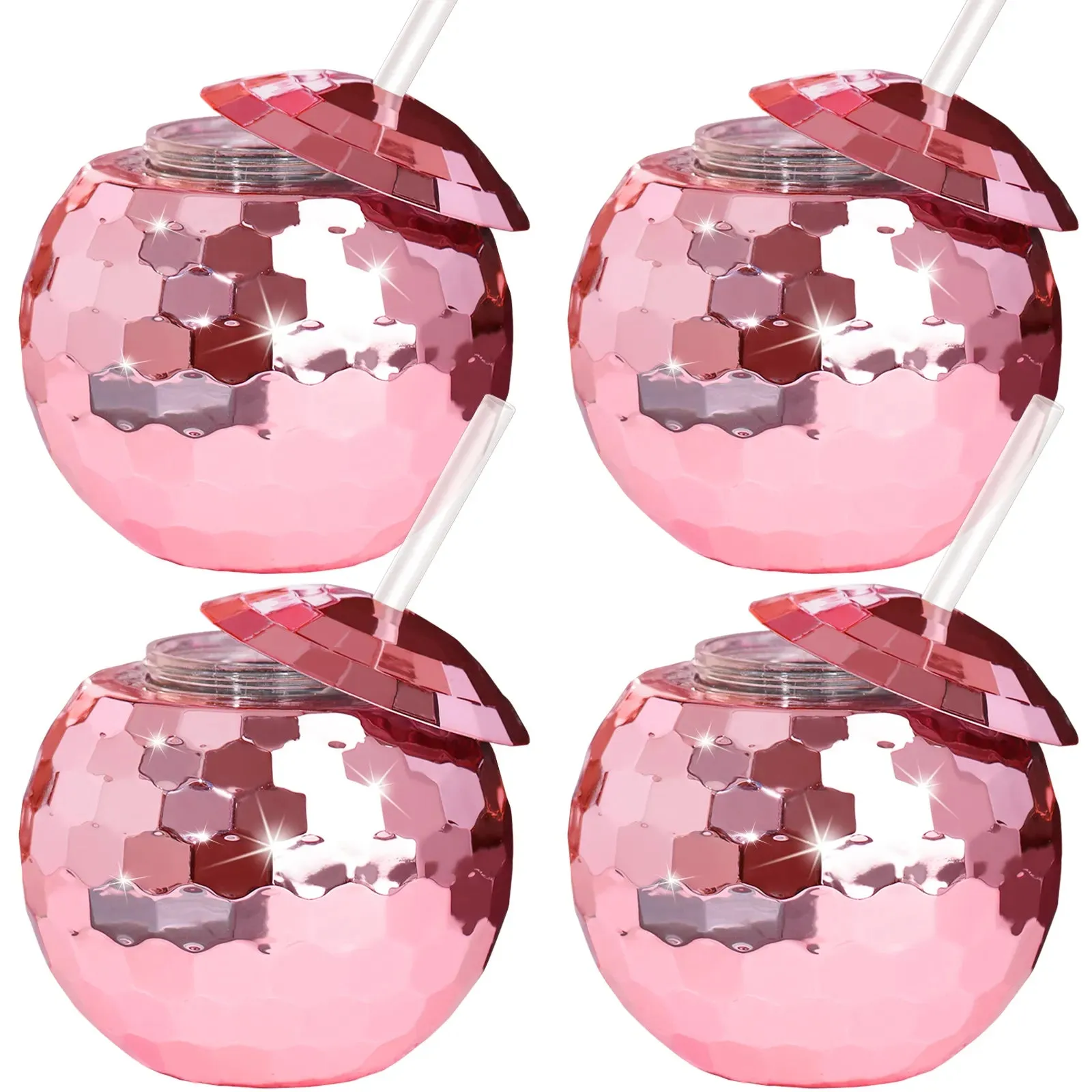 4 Disco Ball Cocktail Cups