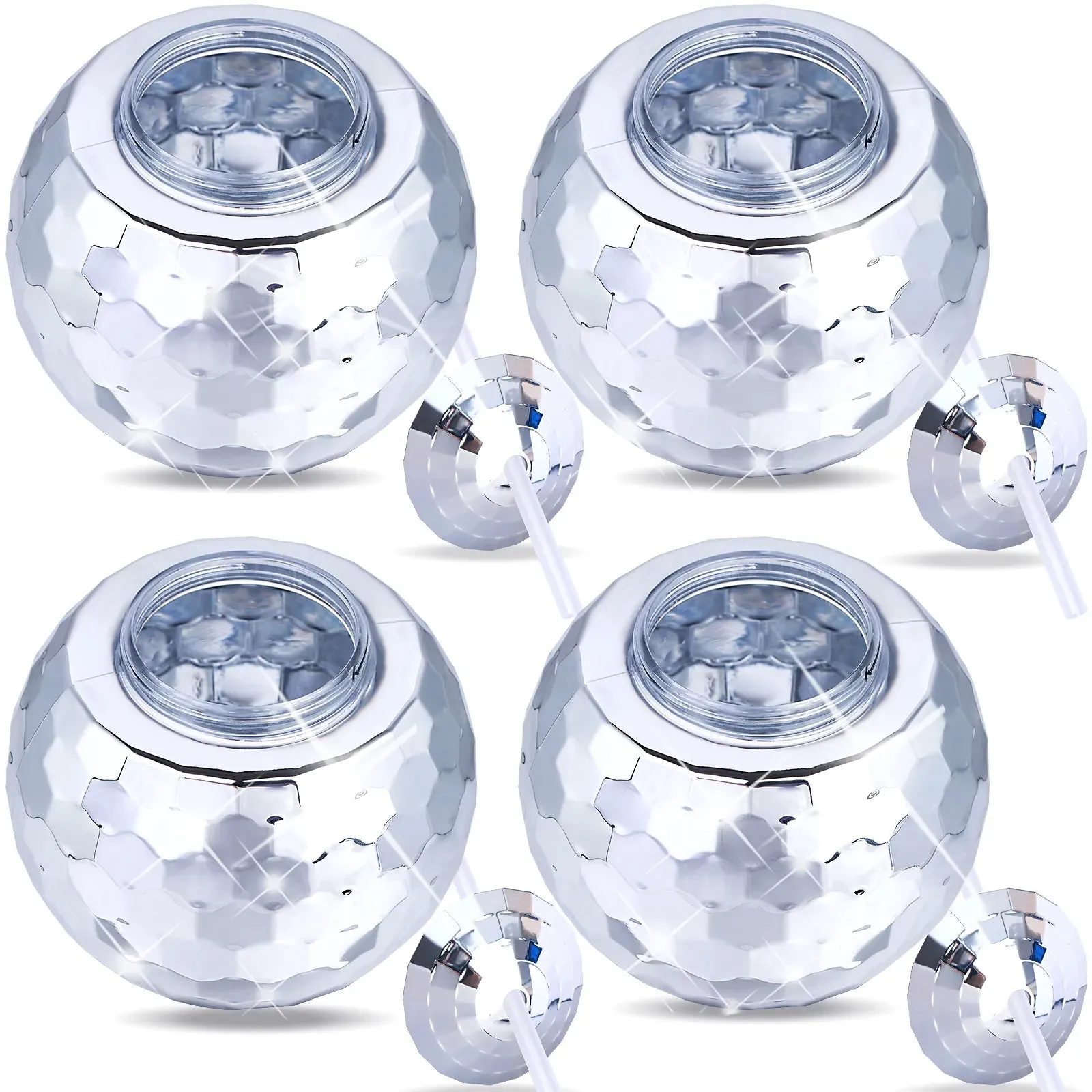 4 Disco Ball Cocktail Cups