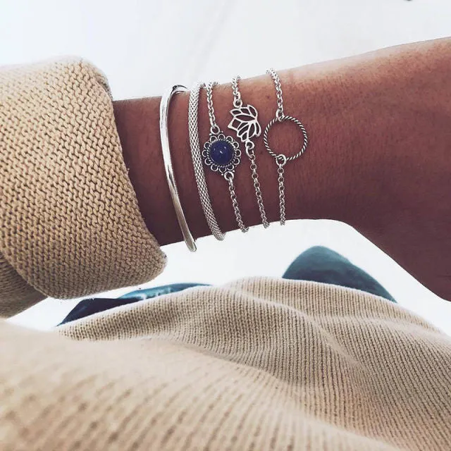 5 Pieces Bracelet Set