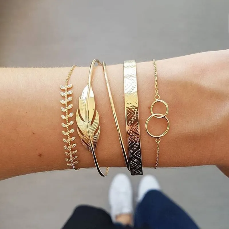 5 Pieces Bracelet Set