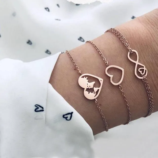 5 Pieces Bracelet Set