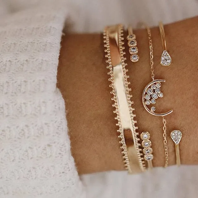 5 Pieces Bracelet Set