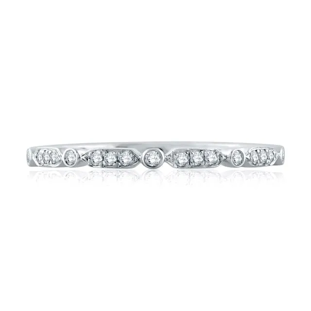 A.Jaffe Stackable Rings Triple and Single Set Diamond Stackable Band WR1056/09