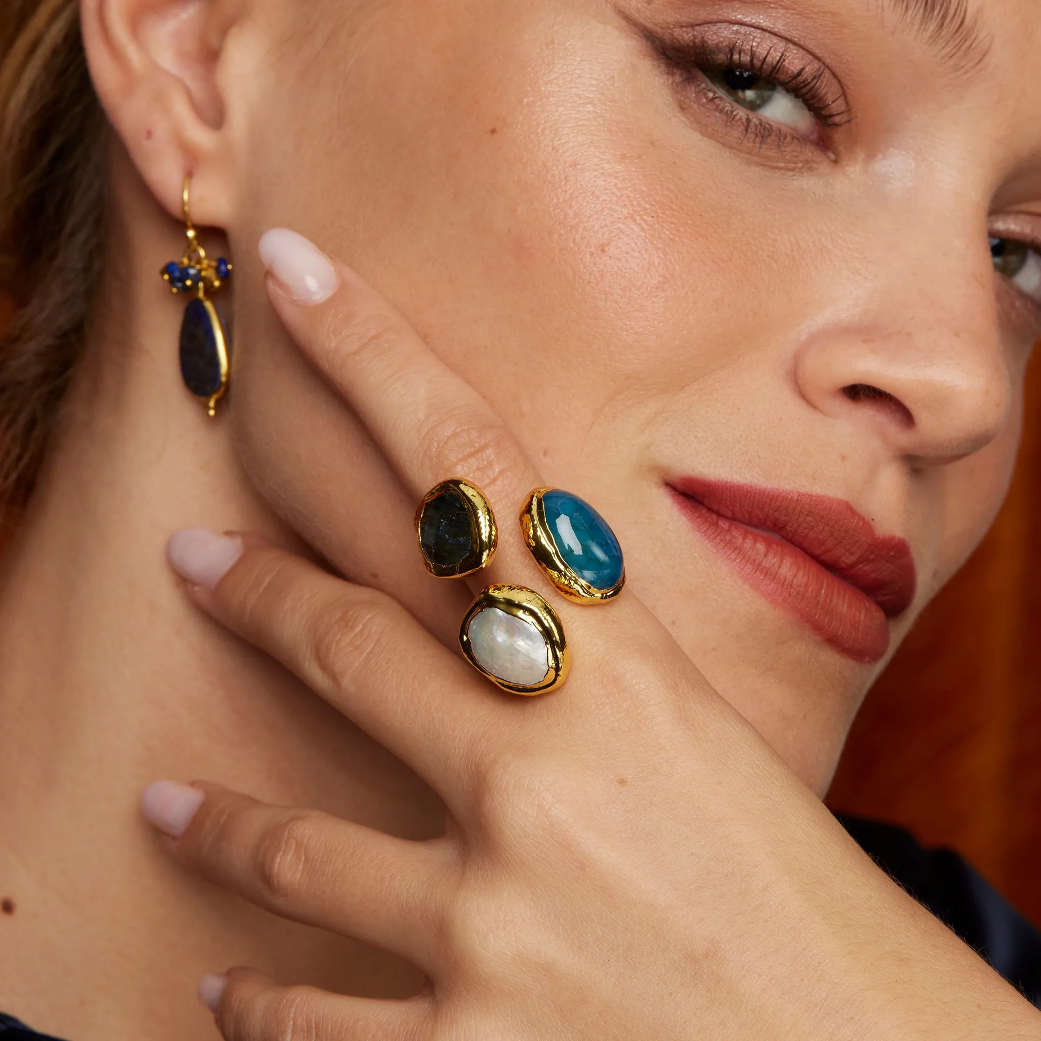 Amelie Ring Navy