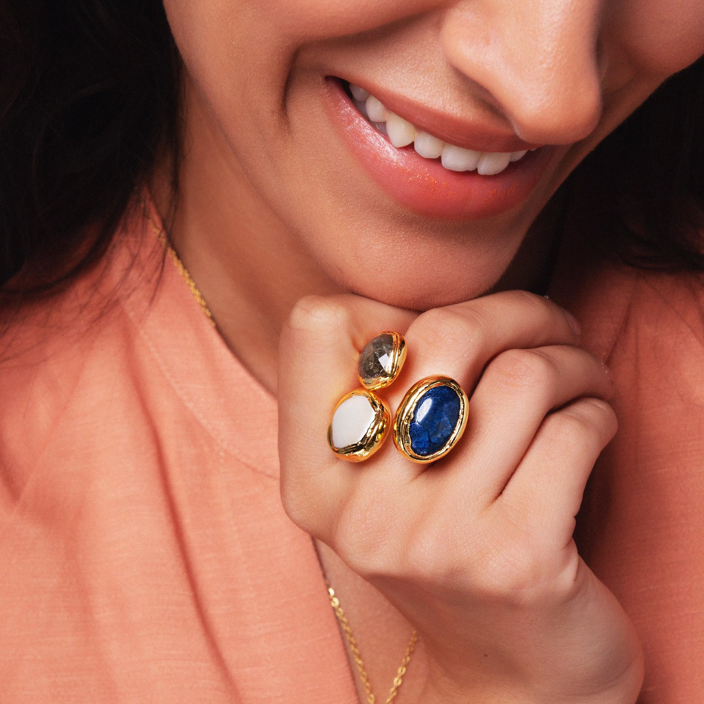 Amelie Ring Navy