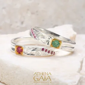 Anthemion Stackable Band Ring