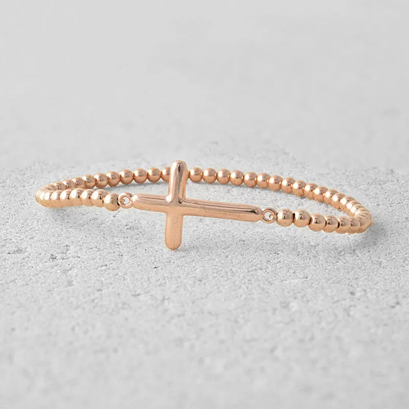 Audrey Cross Bead Bracelet