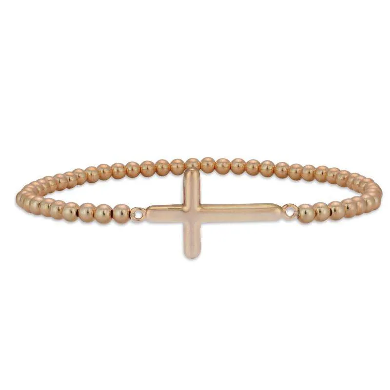 Audrey Cross Bead Bracelet