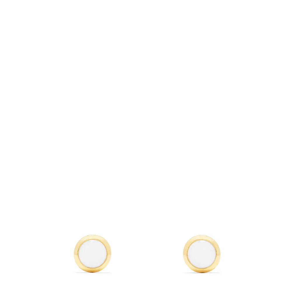 Aurora 14K Yellow Gold Opal Stud Earrings, 0.75 TCW