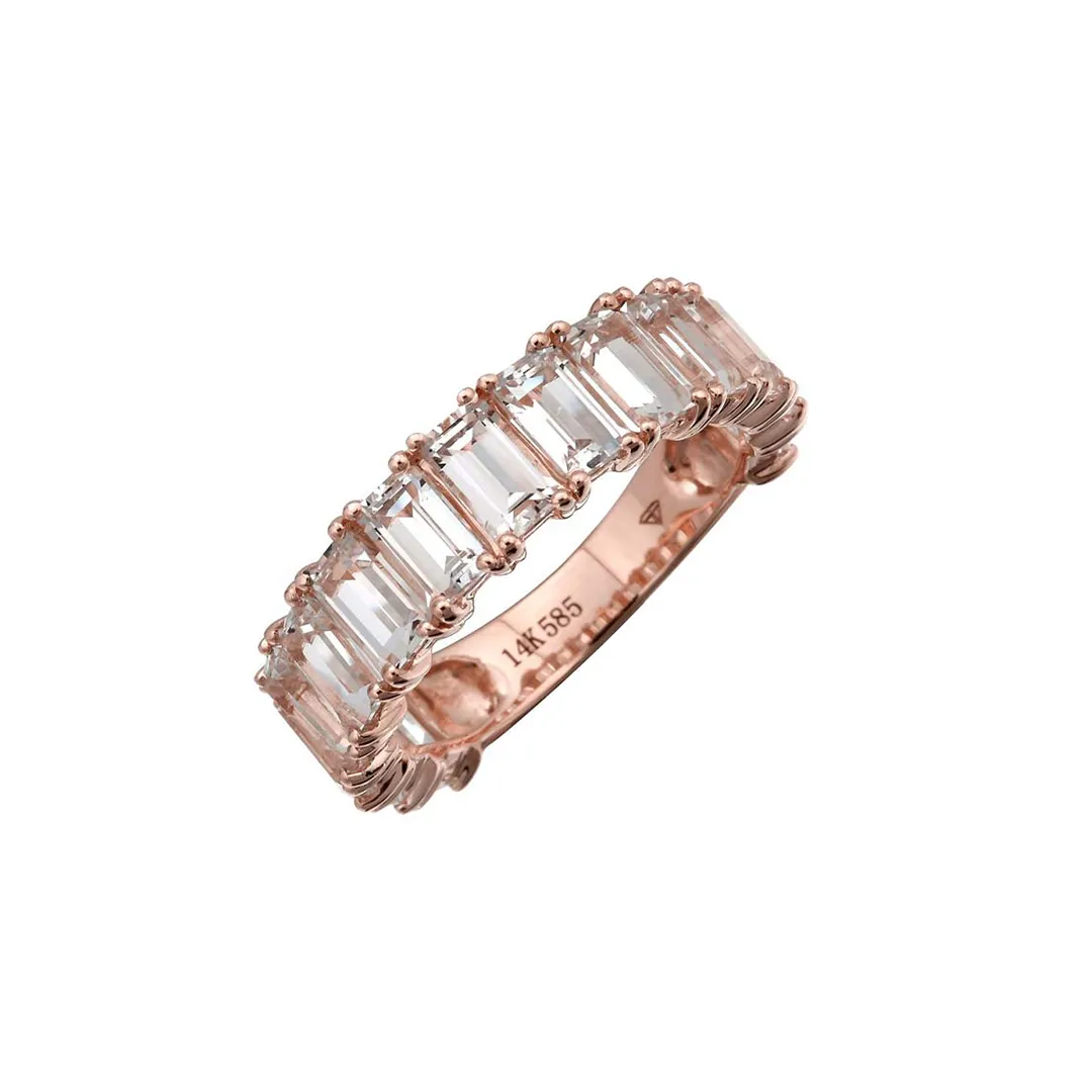 Baguette Gemstone Ring (More Colors available)