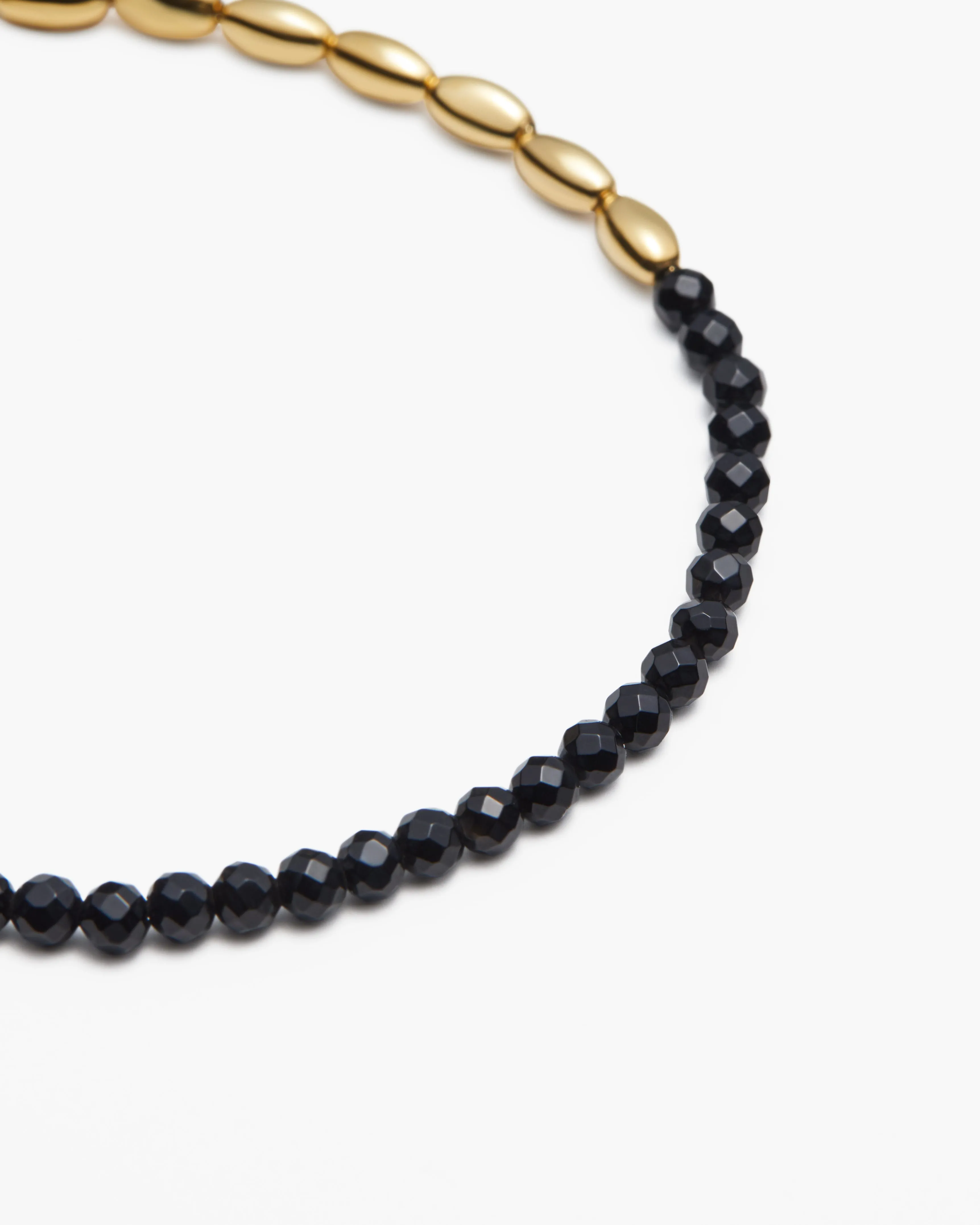 Barley Black Agate Bracelet
