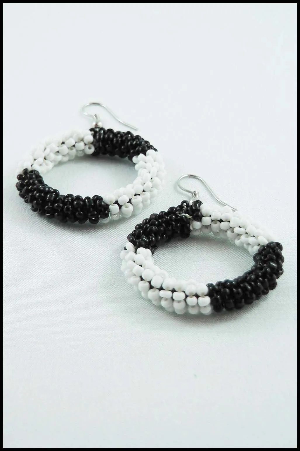 Beaded Hoop Earrings