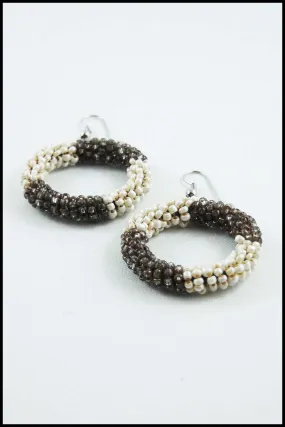 Beaded Hoop Earrings