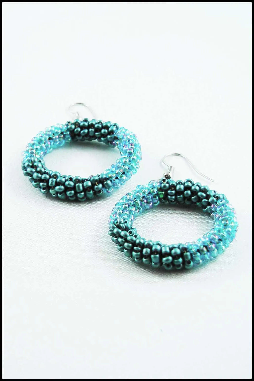Beaded Hoop Earrings