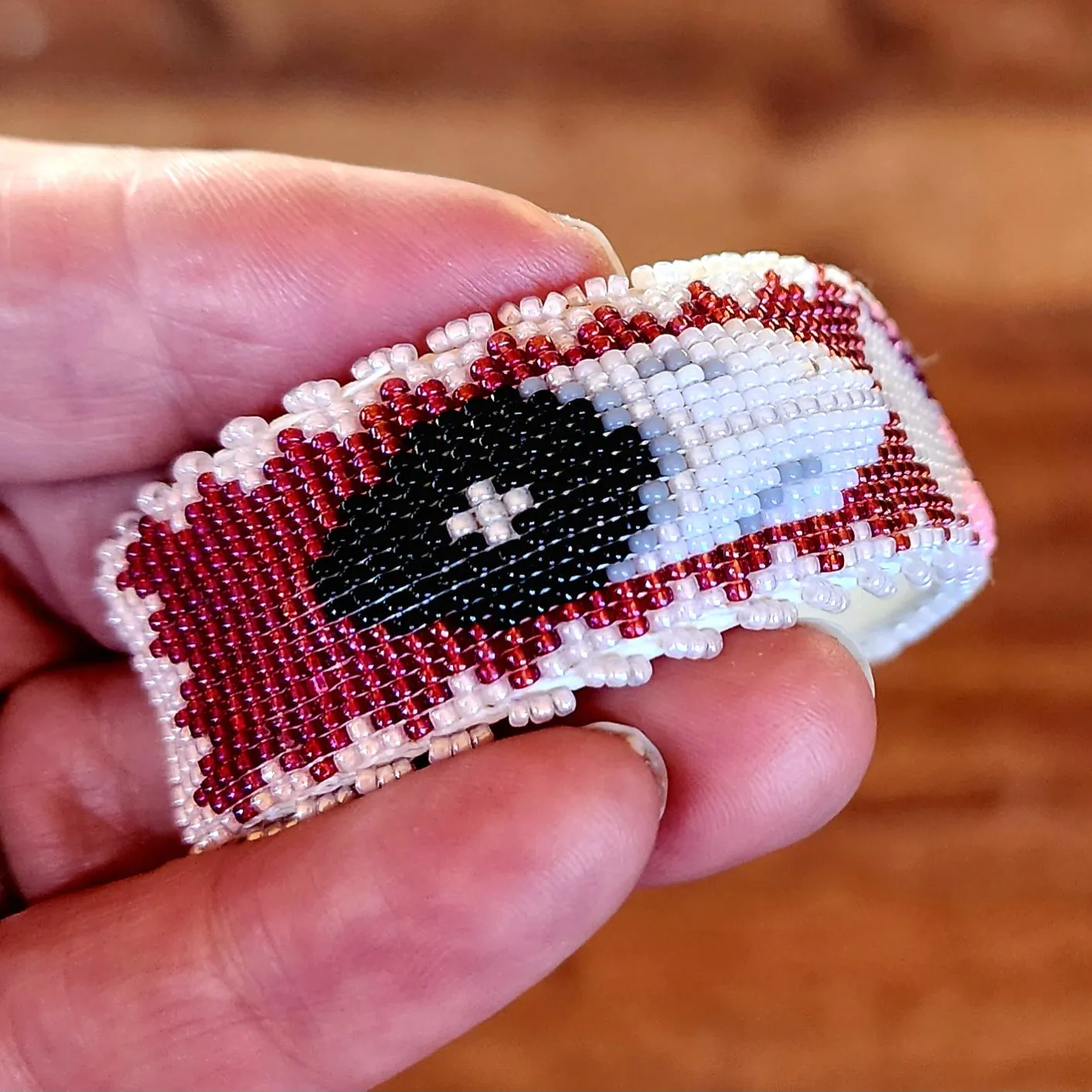 Beaded Hummingbird & Feathers Bracelet