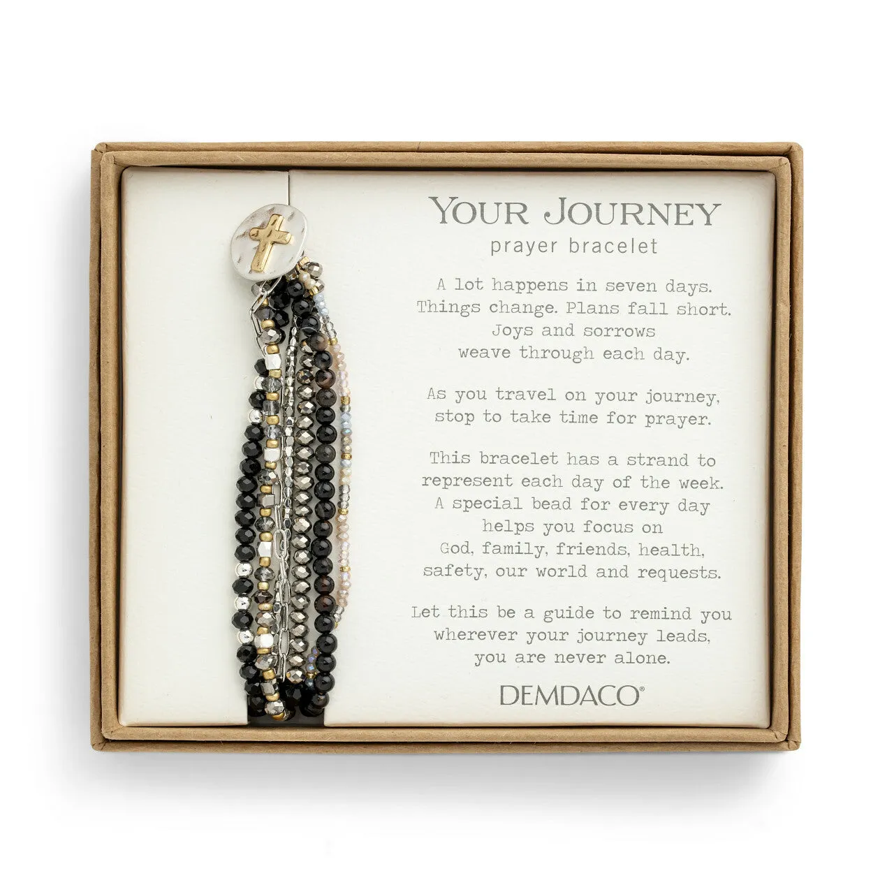 Beaded Prayer Bracelet - Black