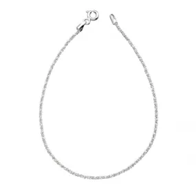Beginnings Sterling Silver B4324 Margherita Chain 19cm Bracelet