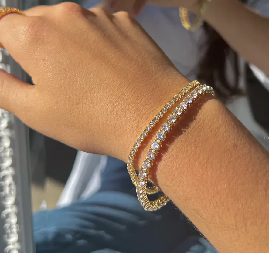 Bianc Tennis Bracelet Gold Small