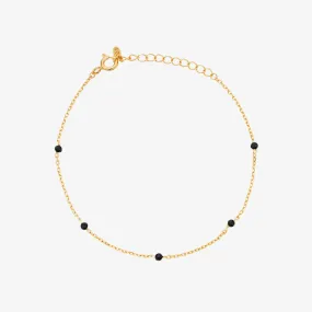 Black spinel bracelet