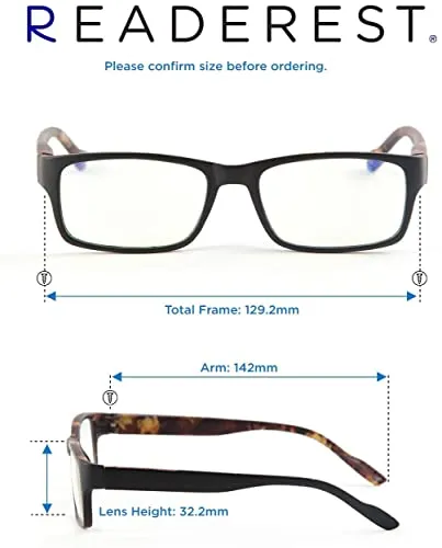 Blue-Light-Blocking-Reading-Glasses-Camo-3-00-Magnification-Computer-Glasses