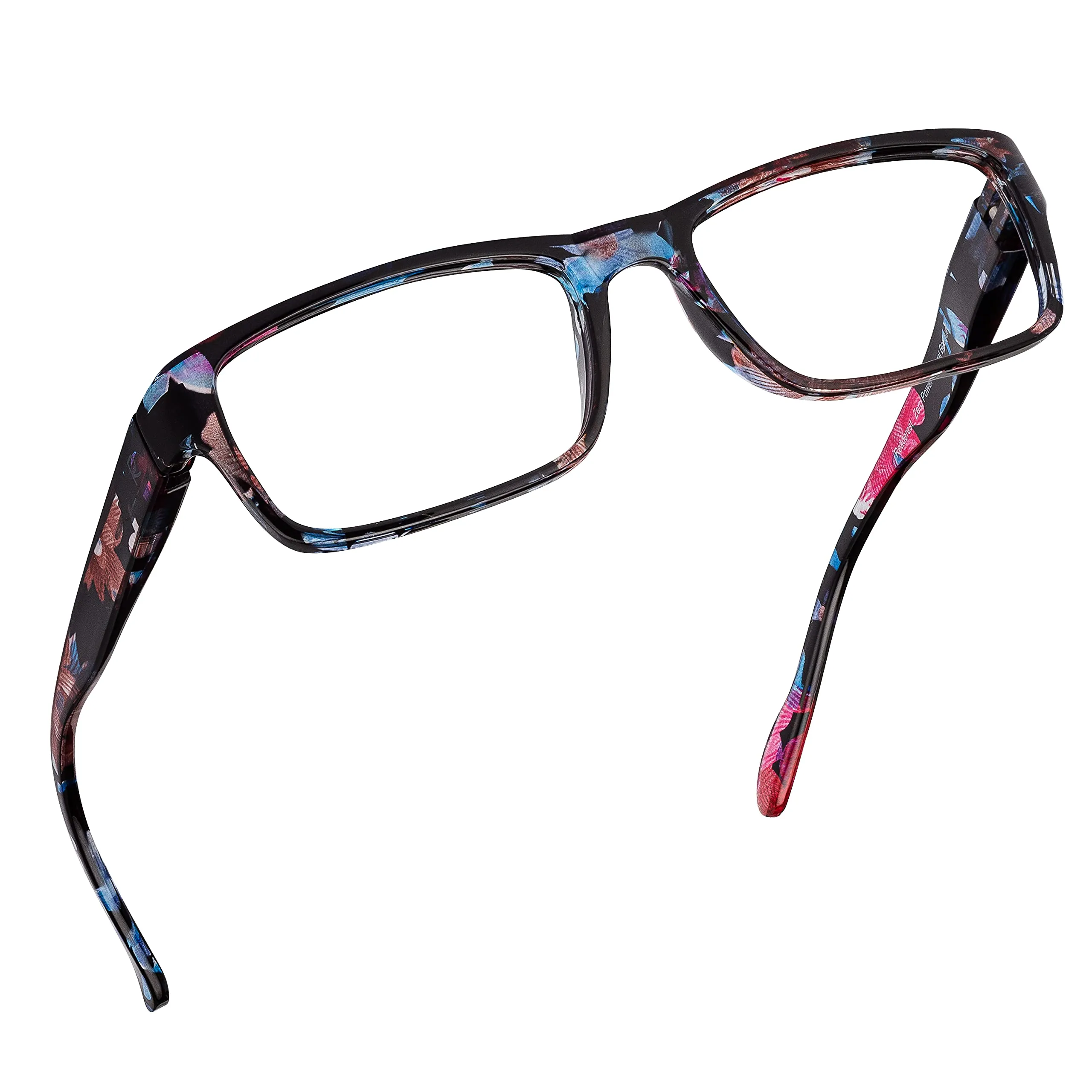 Blue-Light-Blocking-Reading-Glasses-Floral-3-00-Magnification Anti Glare