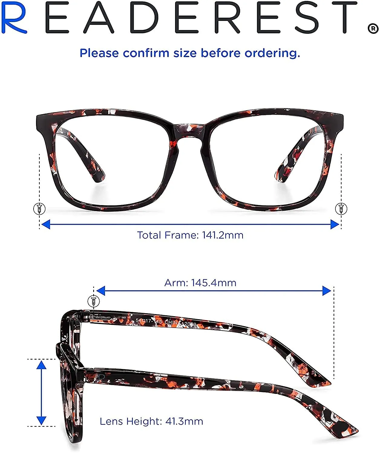 Blue-Light-Blocking-Reading-Glasses-Rose-Tortoise-1-75-Magnification-Computer-Glasses