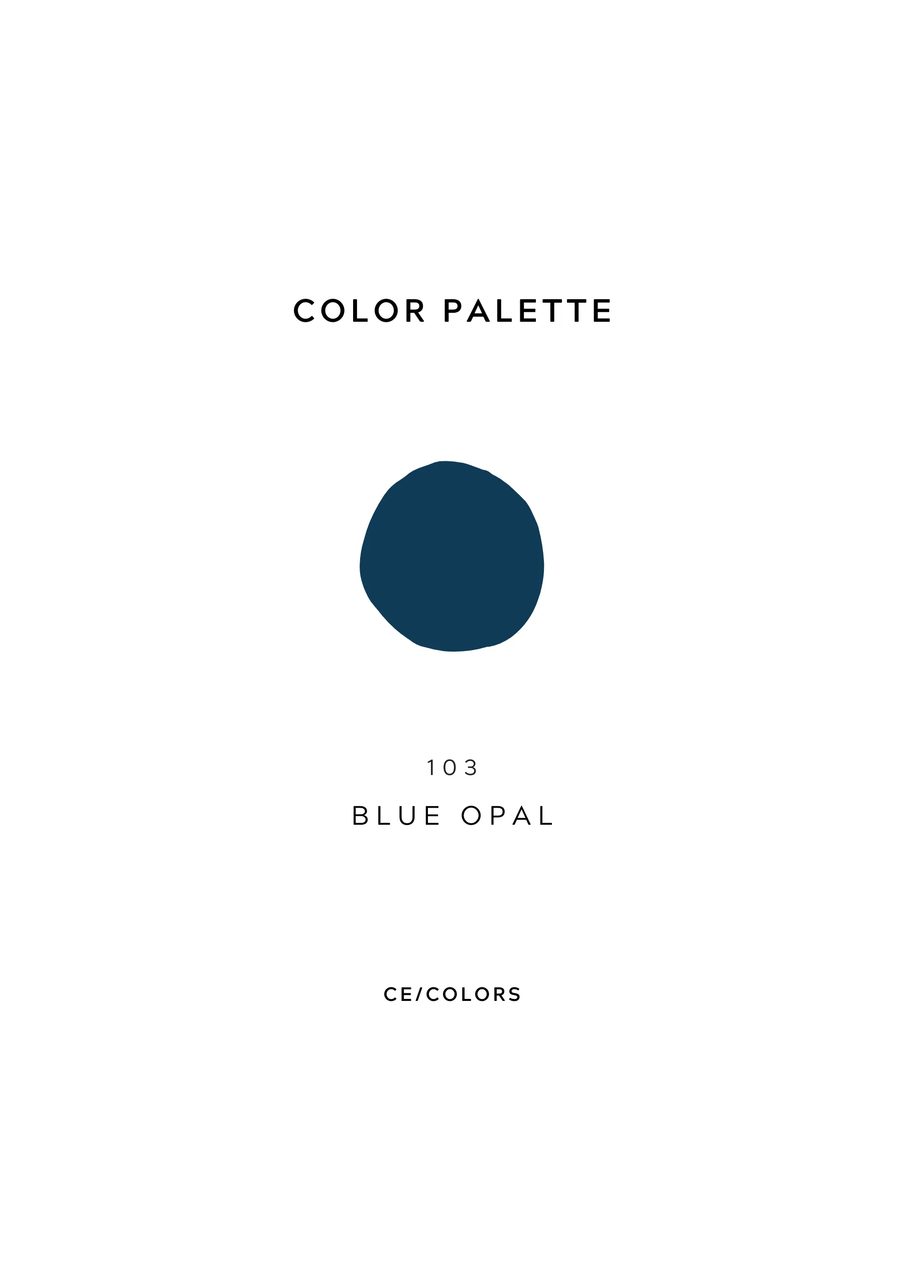 Blue Opal - Rectangle Regular Solid