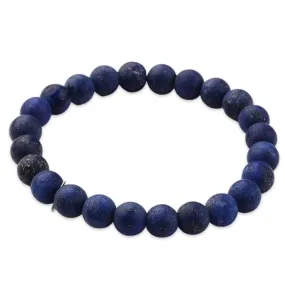Bracelet -Lapis Lazuli -Frosted -8mm