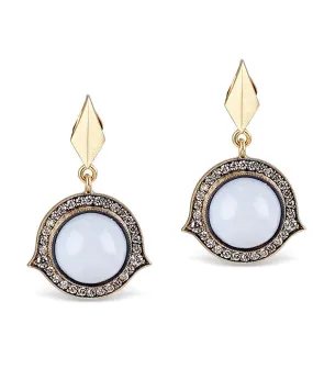 Brazilian Blue Opal Earrings