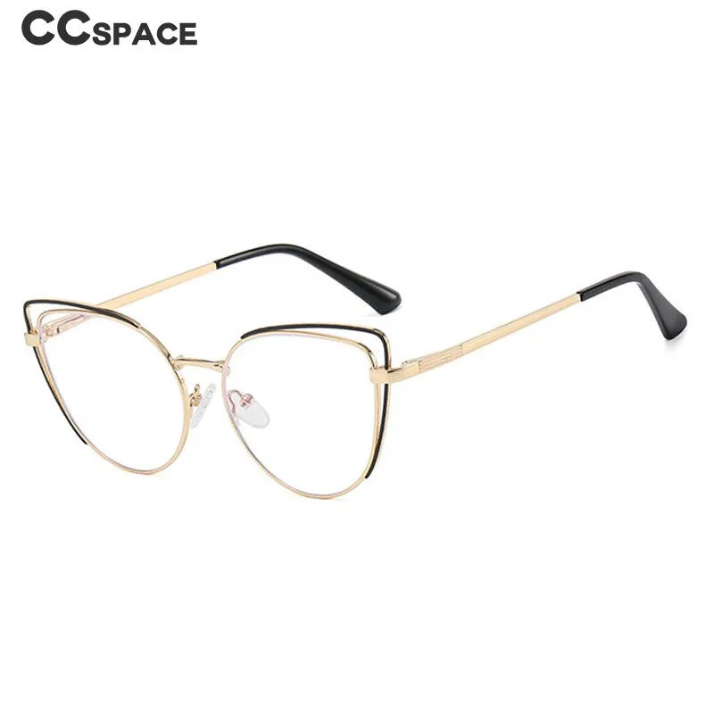 CCspace Women's Full Rim Cat Eye Acetate Alloy Eyeglasses 55253
