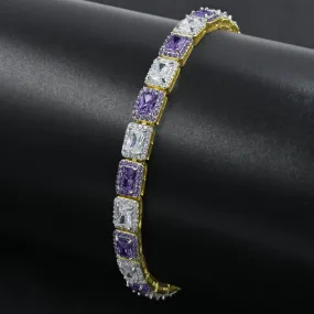 Chic Square Tennis Bracelet - 6MM Elegance