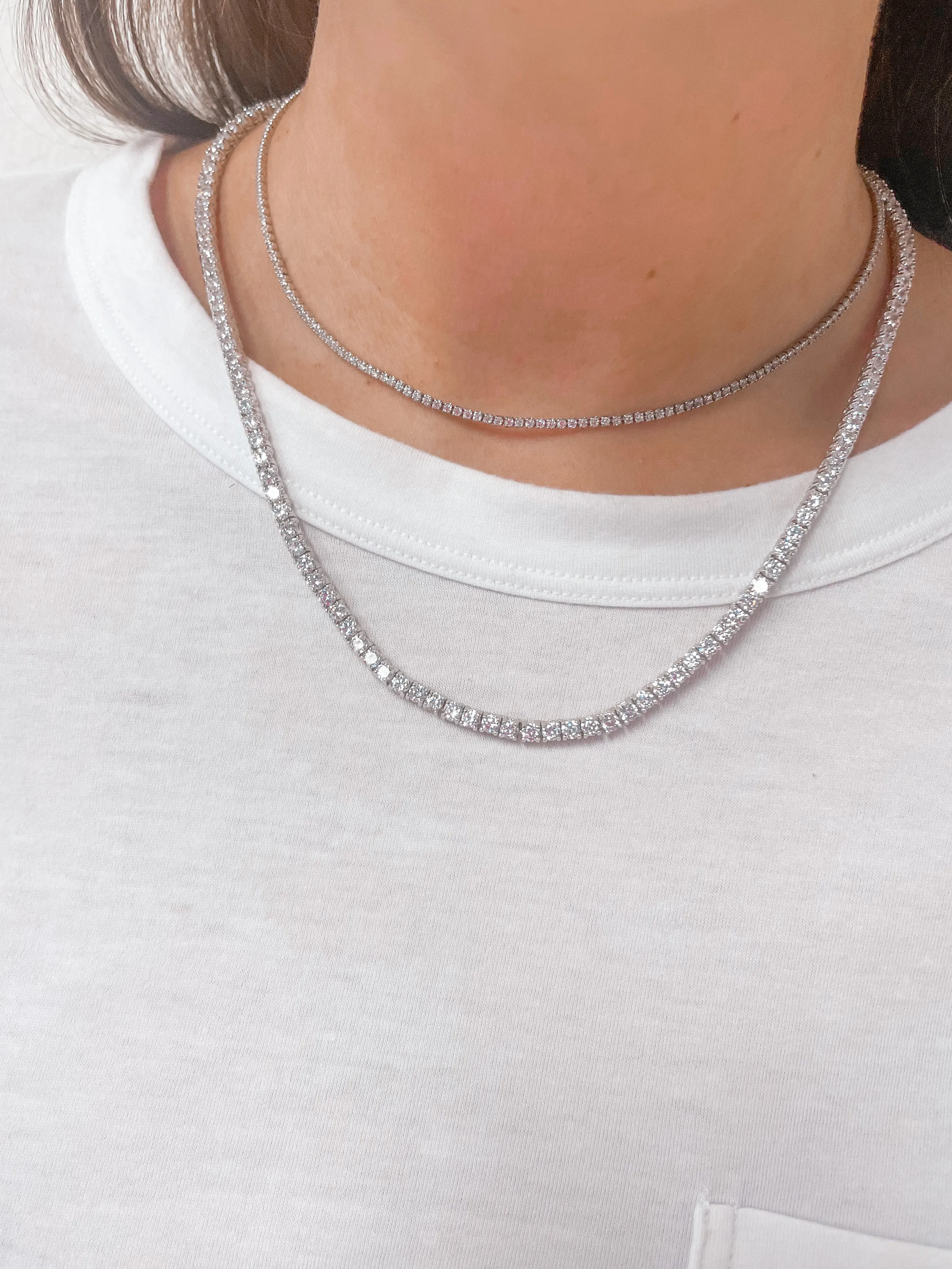 Classic 3mm Tennis Necklace