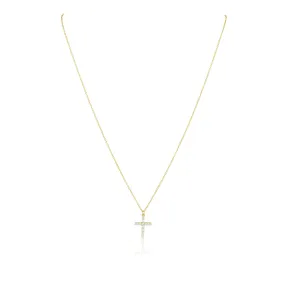 Classic CZ Cross Necklace