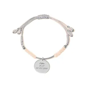 Custom Dream Pink Silver Bracelet