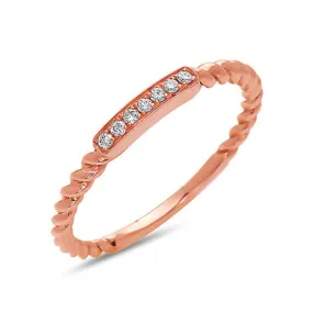 Diamond Twisted Ring