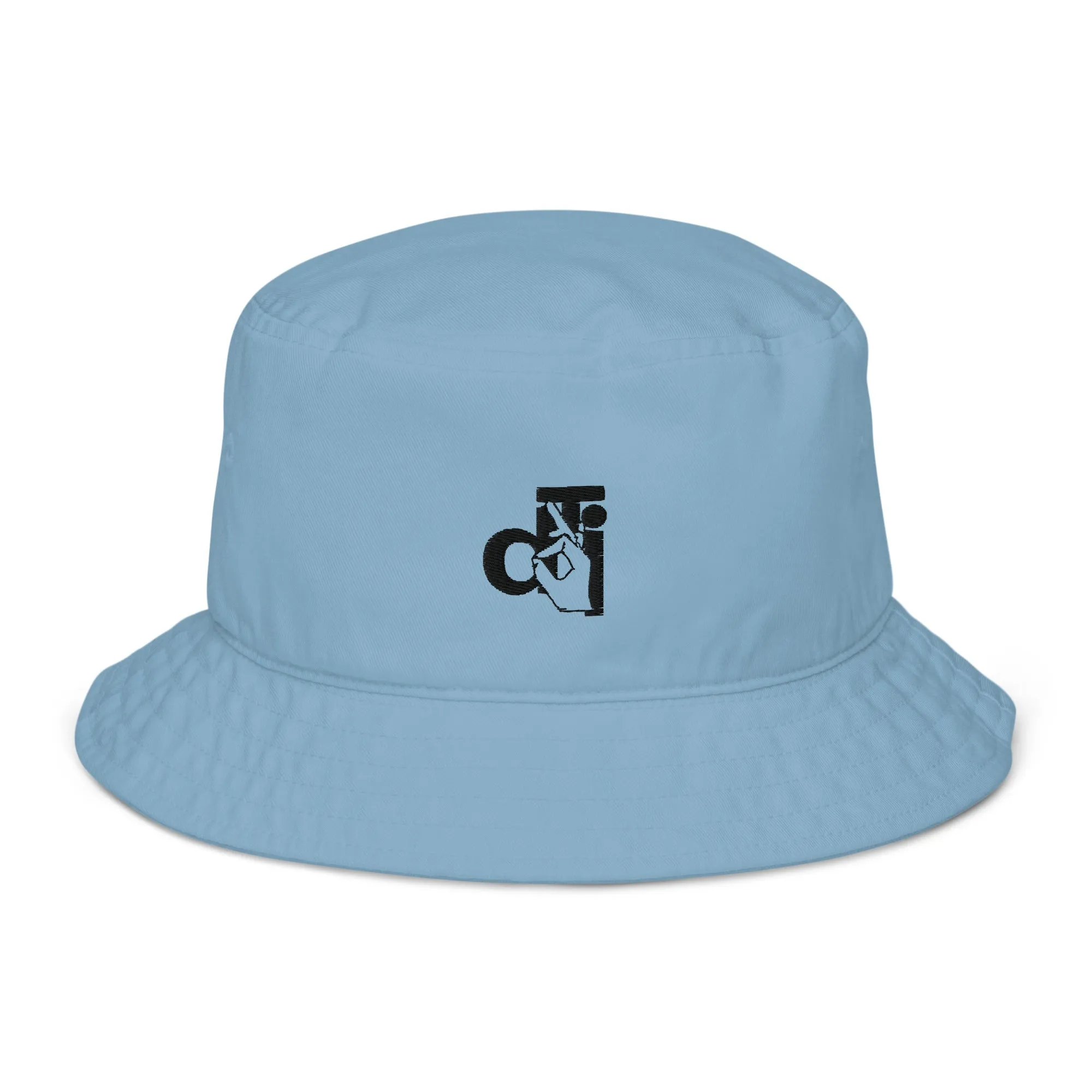 DTI logo Organic bucket hat
