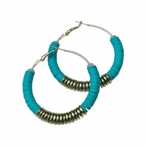 Earrings - Fashion Hoops Turquoise